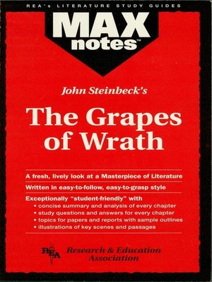 cover image of The Grapes of Wrath: MAXNotes Literature Guide